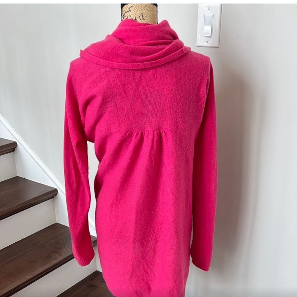 Lilly Pulitzer XL Vibrant Pink Cashmere Open Front Cardigan - Picture 3 of 7